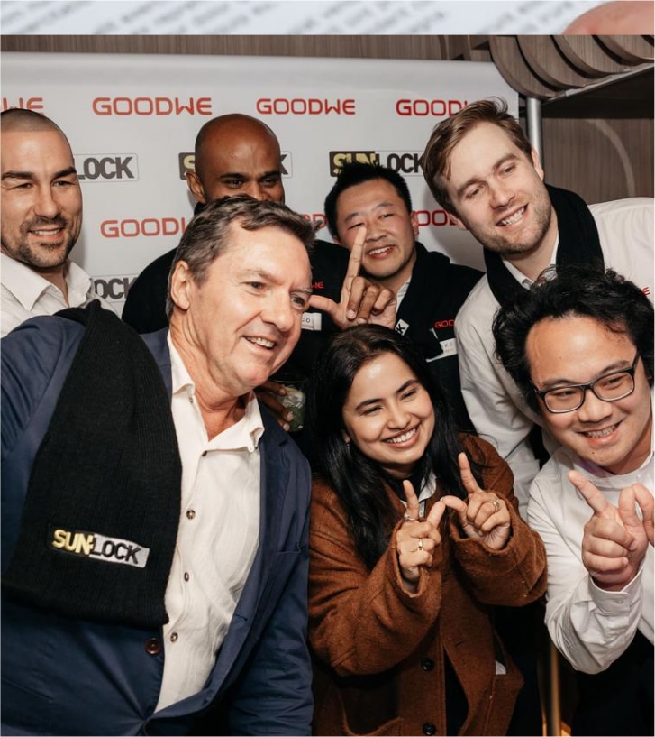 Group photo at offline event