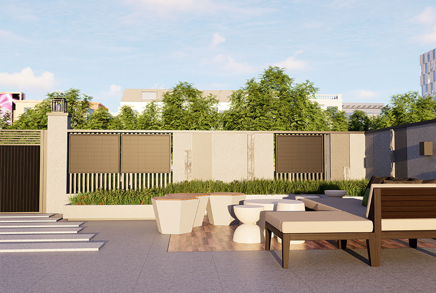 Suncake products are used on yard fences