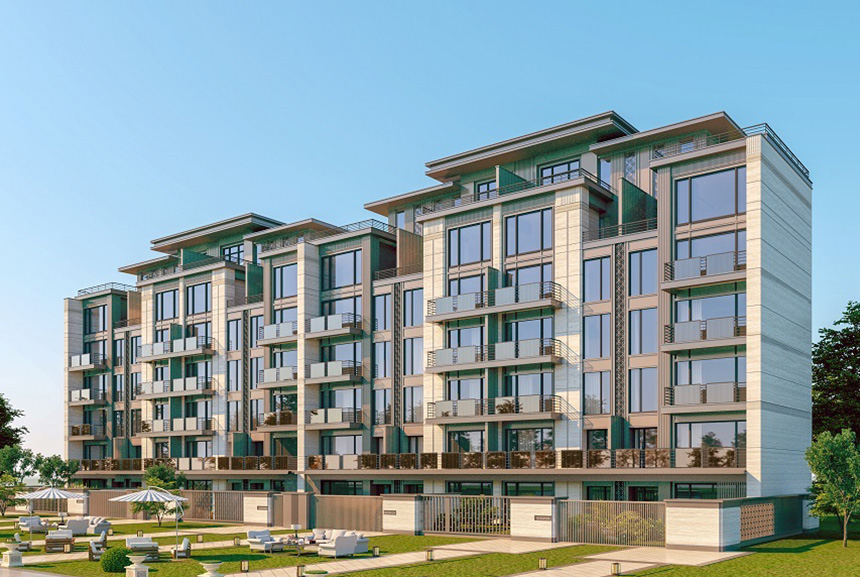 Suncake products are used on apartment balconies.