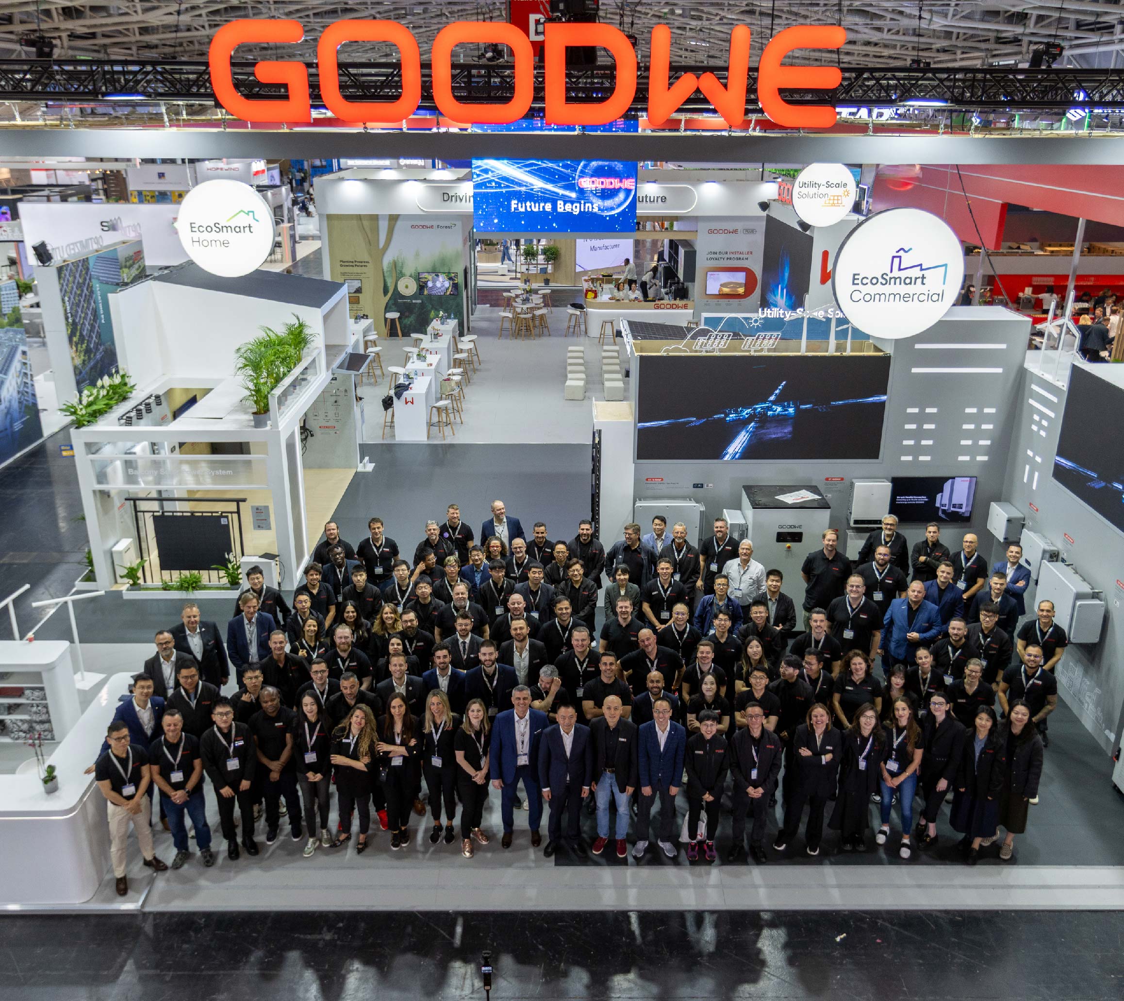 Group photo at offline event