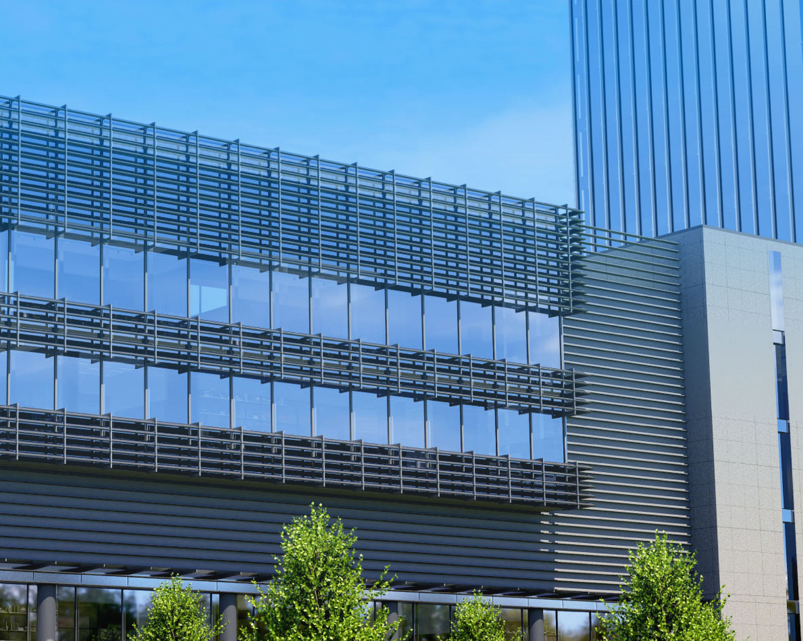 The product is used for the walls of commercial buildings