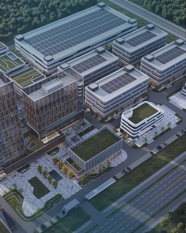 A rendering of a factory using the Polaris product line