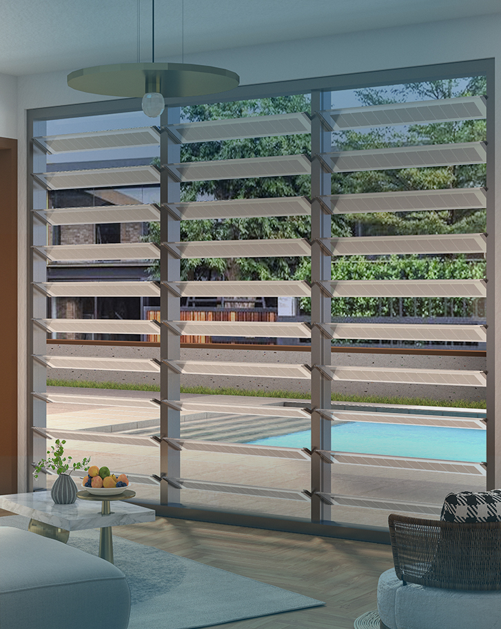 Louver Solar Shading rendering