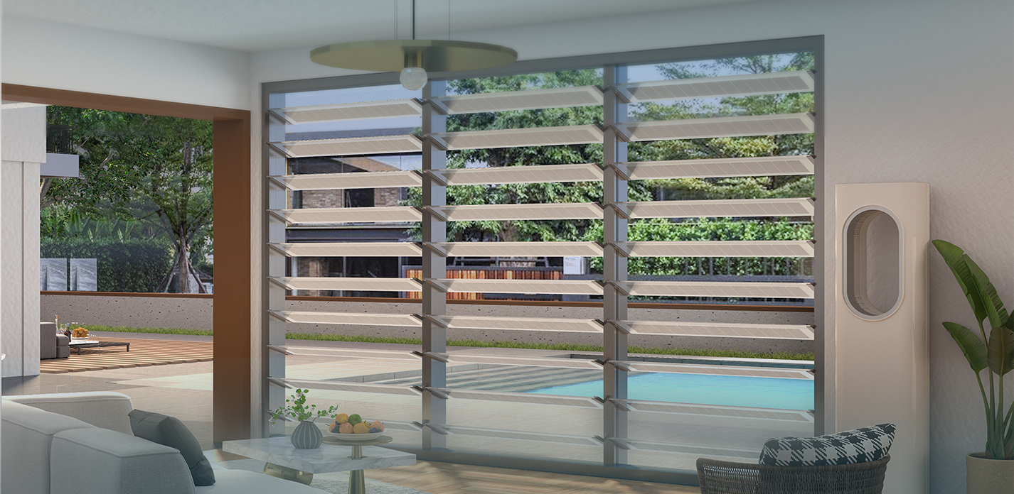 Louver Solar Shading rendering