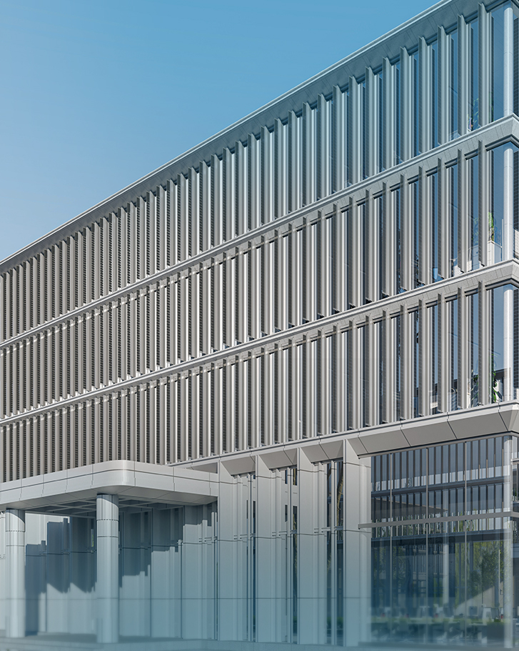 Rendering of Vertical Solar Shading