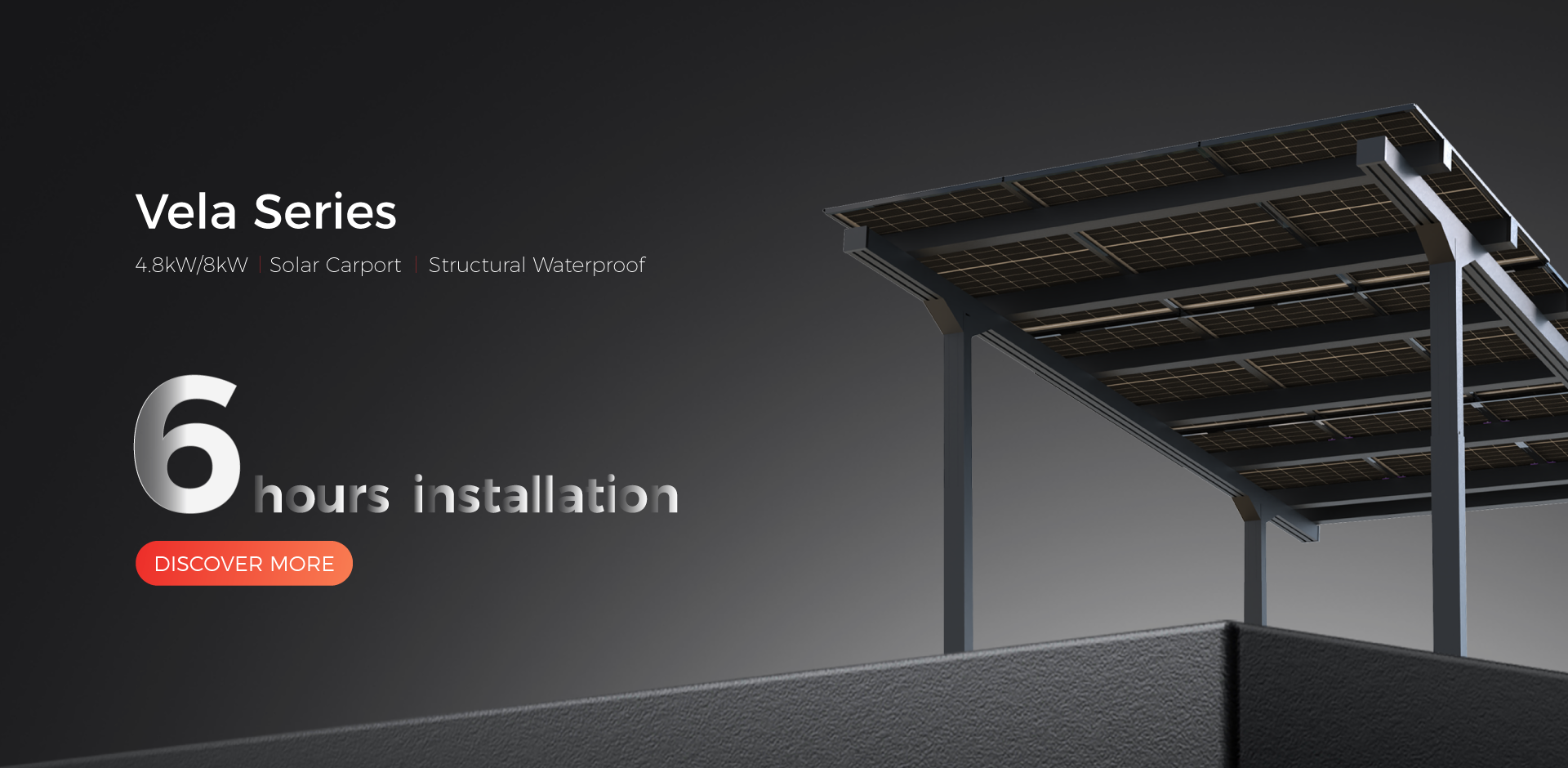 This residential carport can be installed in just 6 hours
